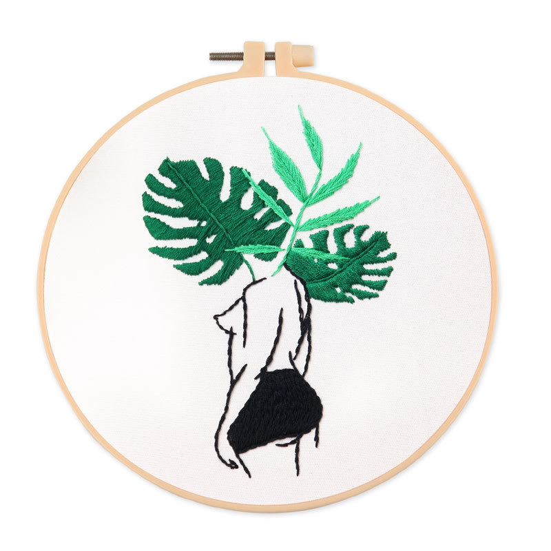 Modern Abstract Body & Botanical Embroidery DIY Kit | 5 Design Styles - Image 8