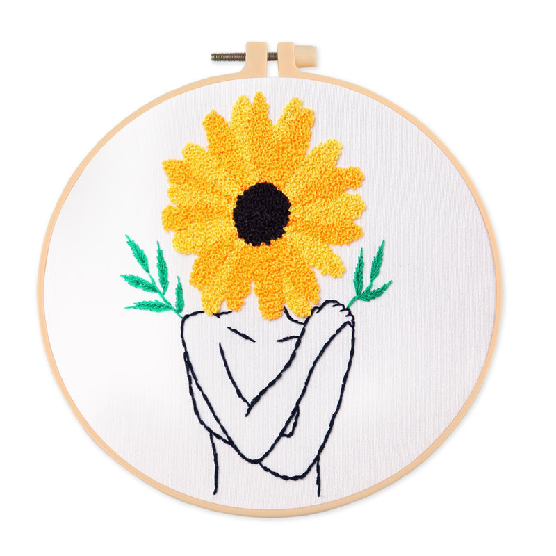 Modern Abstract Body & Botanical Embroidery DIY Kit | 5 Design Styles - Image 2