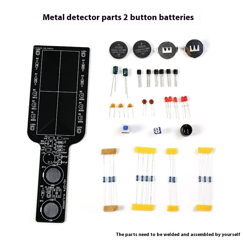 DIY Handheld Metal Detector Kit with Dual LED & Buzzer Alarm - Image 5