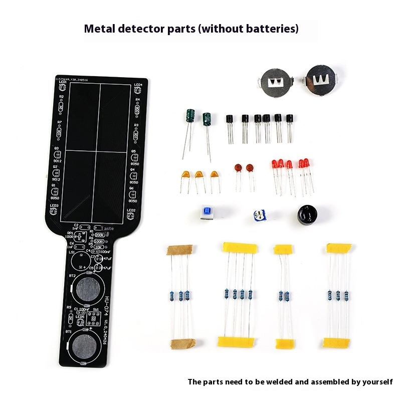 DIY Handheld Metal Detector Kit with Dual LED & Buzzer Alarm - Image 6